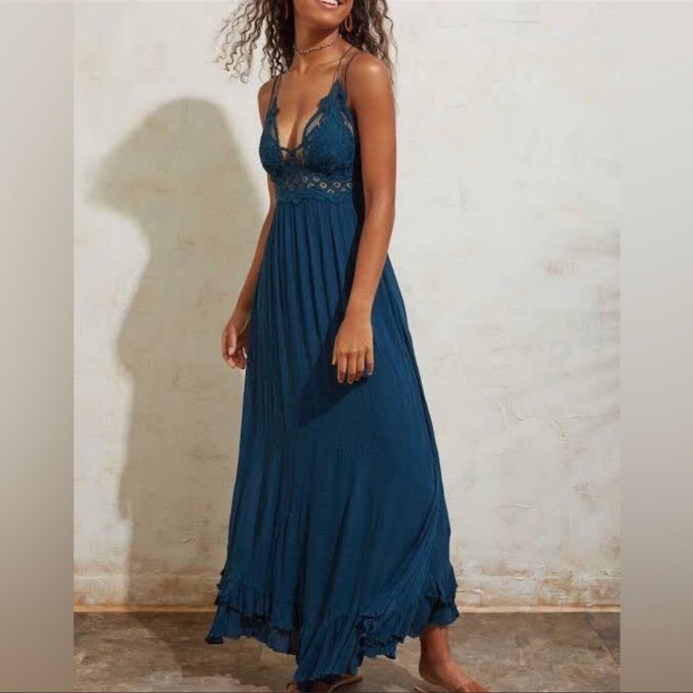 Free People Navy Maxi Dress - Picture 13 of 15